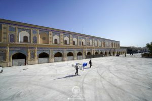 آماده‌سازی 6 هزار مترمربع از صحن مطهر علوی برای استقبال از زائران اربعین