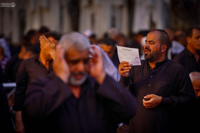 حرم مطهر علوی مملو از عزاداران نبوی شد