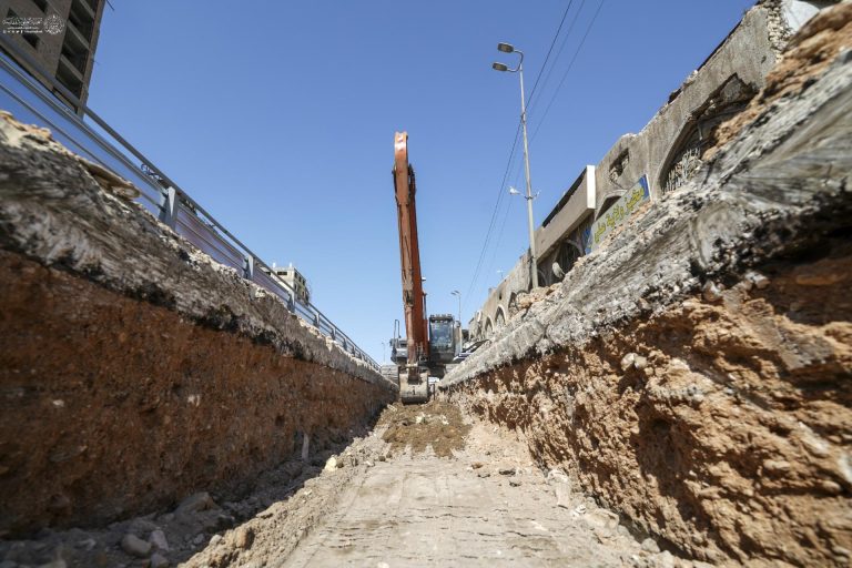 عملیات احداث تقاطع غیر همسطح شیخ طوسی توسط آستان مقدس علوی آغاز شد