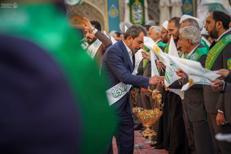 🔸 مراسم جشن میلاد فخر بانوان عالم در صحن و سرای حرم امیرالمؤمنین علیه‌السلام