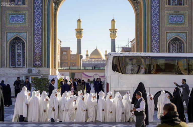 برگزاری جشن تکلیف ۱۴هزار دختر عراقی به همت آستان مقدس علوی در هفته عفاف