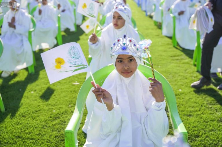 برگزاری جشن تکلیف هزار دختر در استان دیوانیه به همت آستان مقدس علوی