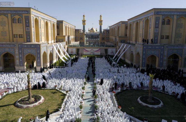 برگزاری جشن تکلیف ۱۴هزار دختر عراقی به همت آستان مقدس علوی در هفته عفاف