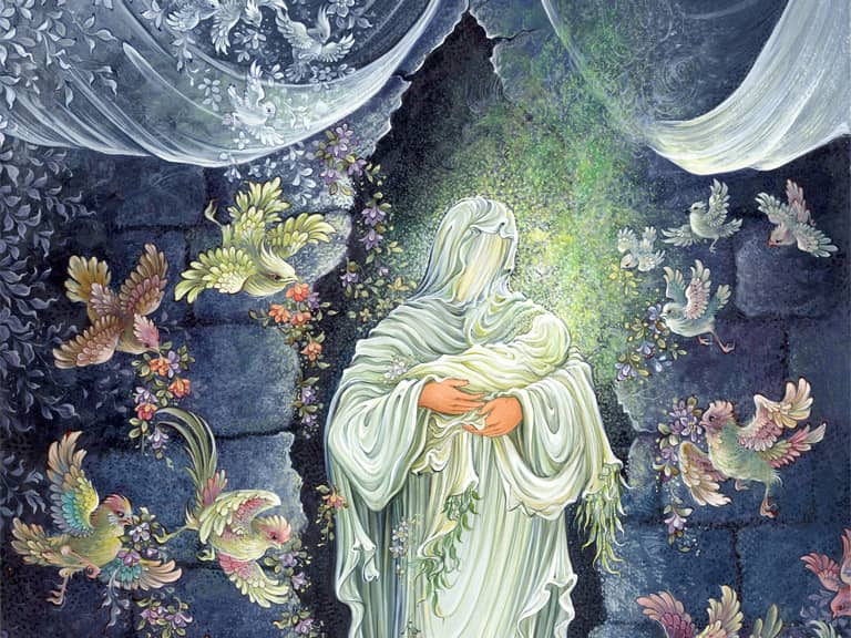 خروج فاطمه بنت‌اسد از کعبه