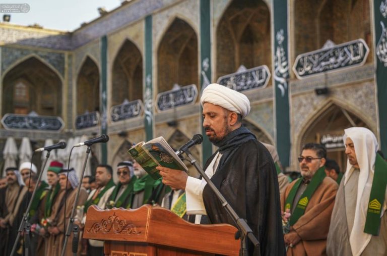 آغاز جشن‌های هفته‌ ولادت امیرالمؤمنین علیه‌السلام با برافراشته شدن پرچم مولود کعبه