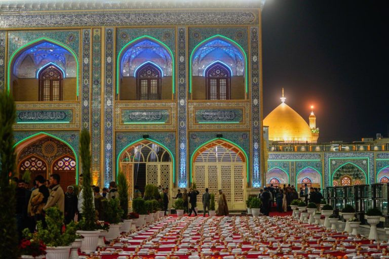 برپایی سفره کرامت علوی در شب عید مبعث