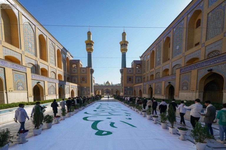 مراسم جشن تکلیف ۲ هزار پسر عراقی در حرم مطهر علوی
