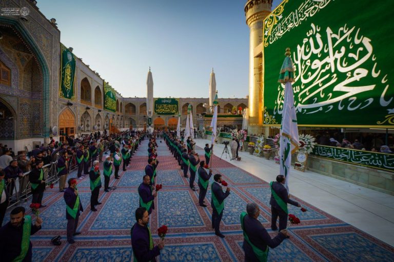 مراسم ویژه خادمان علوی در روز عید مبعث