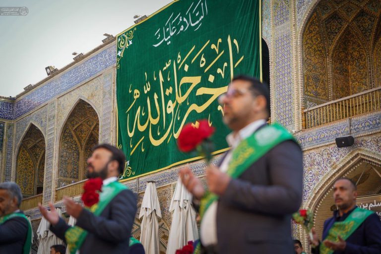 مراسم ویژه خادمان علوی در روز عید مبعث