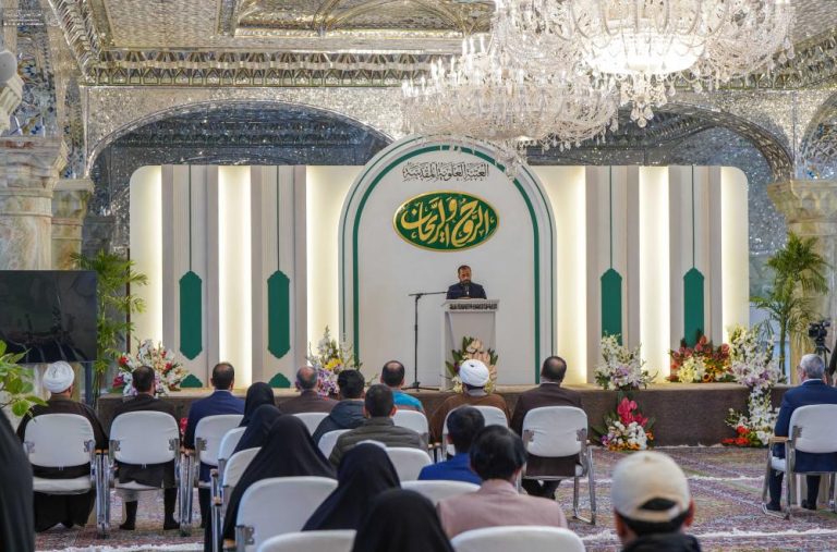 ازدواج گروهی از جوانان مومن عراقی در جریان جشنواره «روح و ریحان» در آستان مقدس علوی