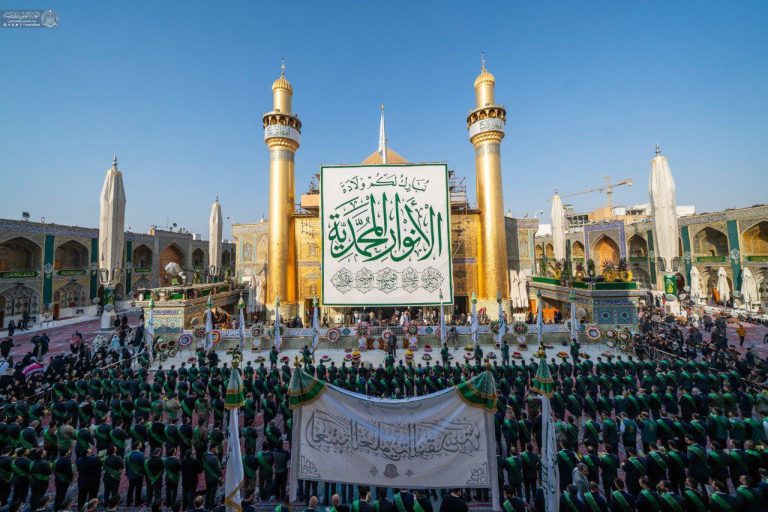 جشن با شکوه نیمه شعبان در حرم امیرالمؤمنین علیه‌السلام