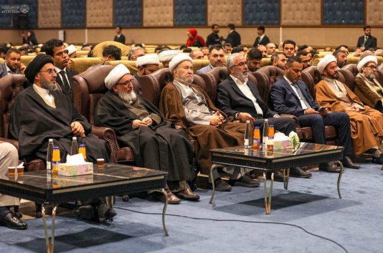 حضور تولیت آستان مقدس علوی در افتتاحیه جشنواره «چشمه حیات» بغداد