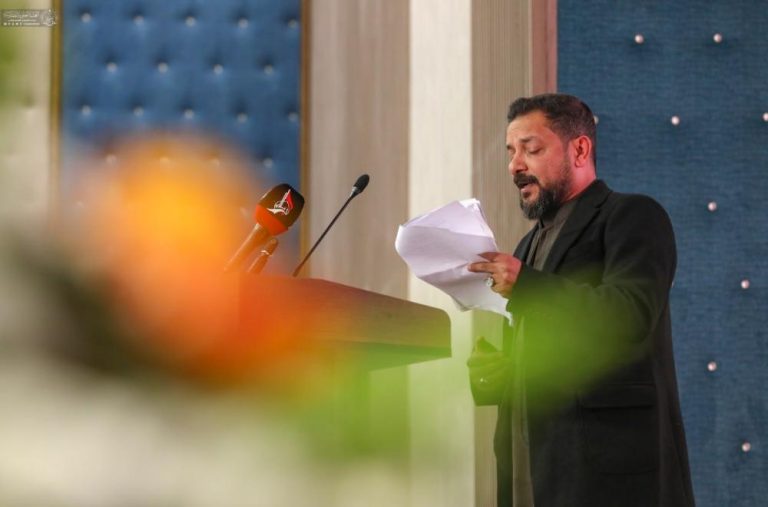 حضور تولیت آستان مقدس علوی در افتتاحیه جشنواره «چشمه حیات» بغداد
