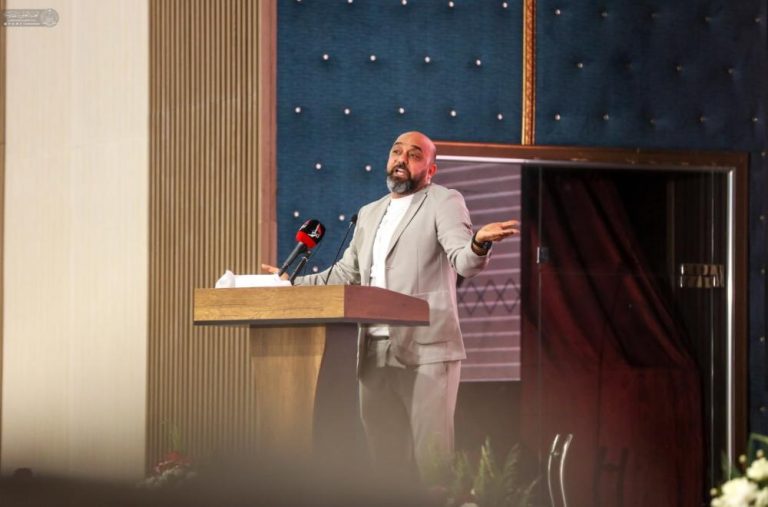 حضور تولیت آستان مقدس علوی در افتتاحیه جشنواره «چشمه حیات» بغداد
