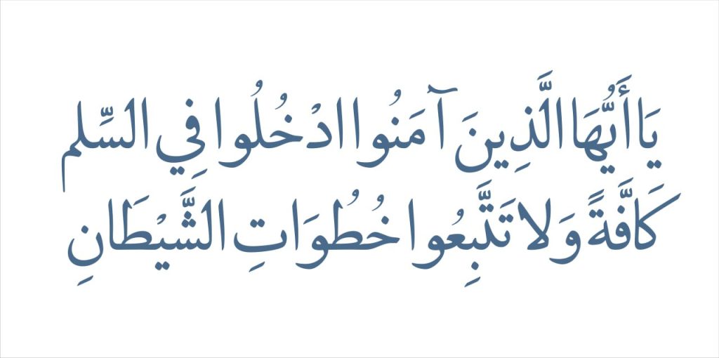 آیه ۲۰۸ از سوره بقره 