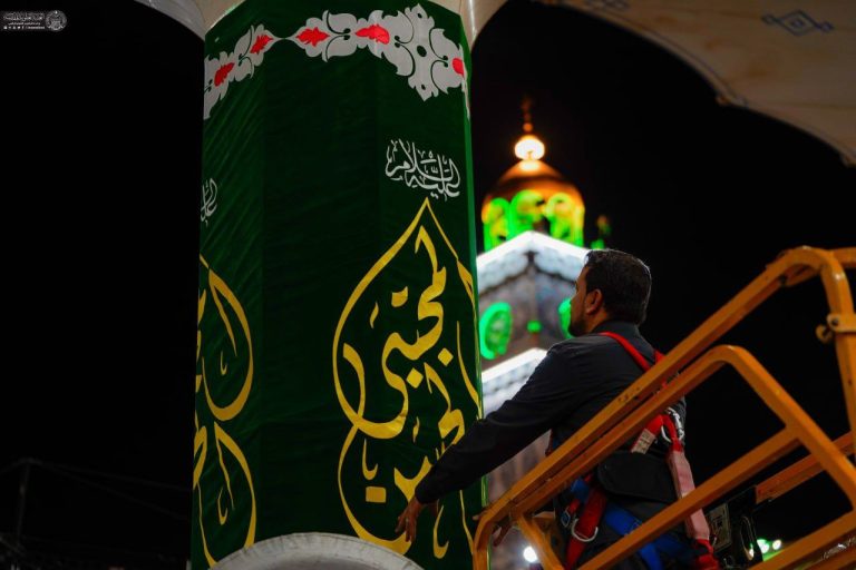 حرم مطهر علوی آماده برپایی جشن میلاد امام حسن مجتبی علیه‌السلام شد
