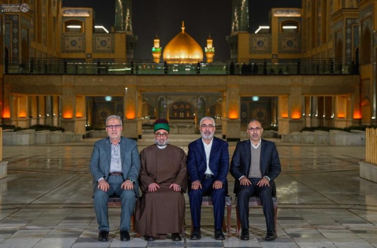 میزبانی تولیت آستان مقدس علوی از اعضا و هیئات آستان‌های مقدسه عراق در جوار حرم مطهر علوی