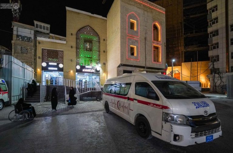ارائه خدمات بهداشتی و درمانی به زائران آستان مقدس علوی در ایام شهادت مولای متقیان