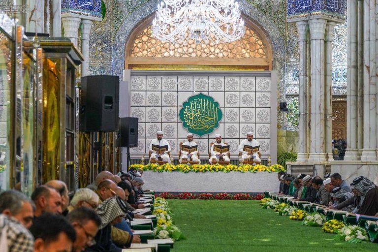 مراسم جزءخوانی قرآن کریم در حرم مطهر علوی
