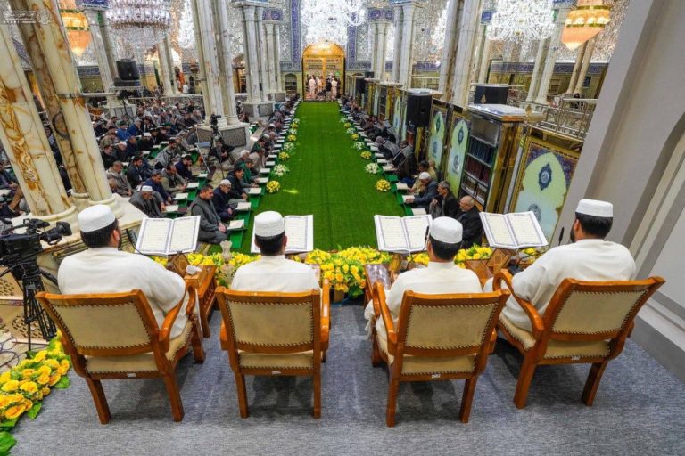 مراسم جزءخوانی قرآن کریم در حرم مطهر علوی