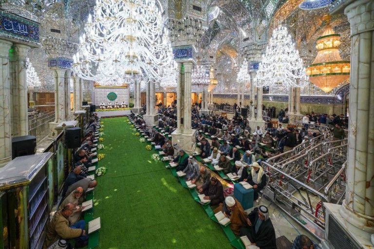 مراسم جزءخوانی قرآن کریم در حرم مطهر علوی