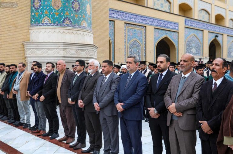 برگزاری جشن فارغ‌التحصیلی دانشجویان عراقی در حرم امیرالمؤمنین علیه‌السلام