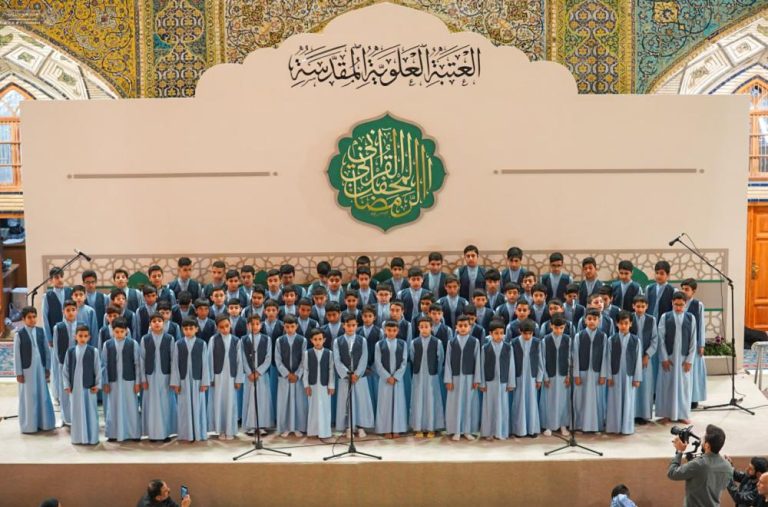شرکت بیش از ۸۰ نوگل در محفل قرآنی حرم مطهر علوی همزمان با ماه رمضان