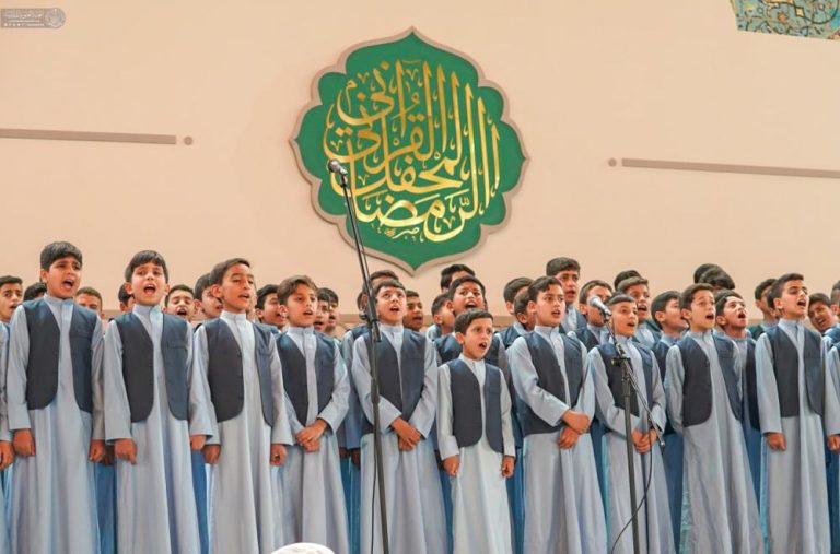 شرکت بیش از ۸۰ نوگل در محفل قرآنی حرم مطهر علوی همزمان با ماه رمضان