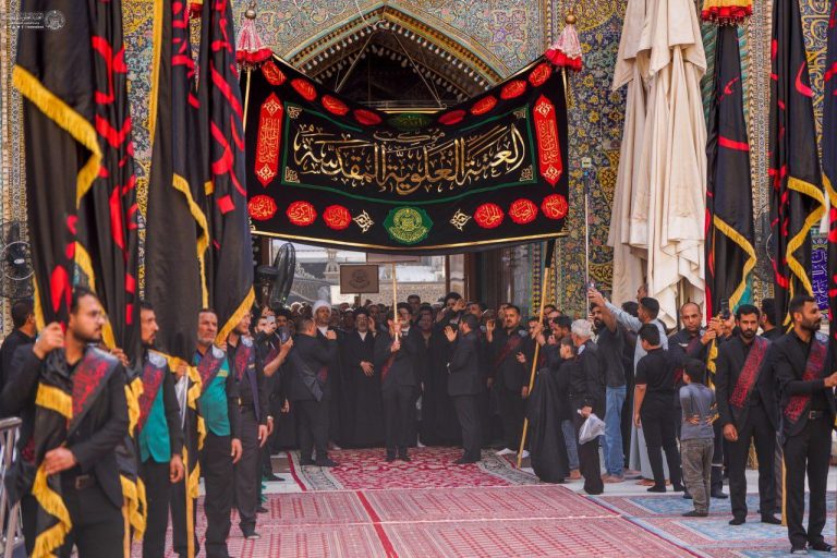 عزاداری خادمان علوی در روز شهادت امام جعفر صادق علیه‌السلام