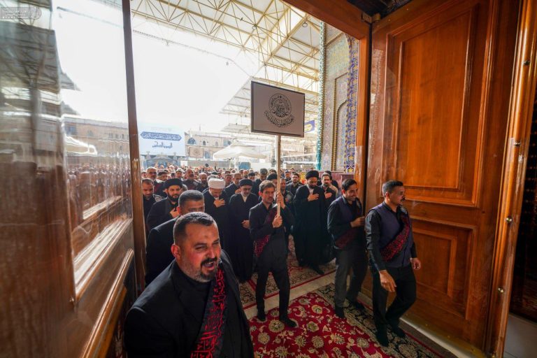 عزاداری خادمان علوی در روز شهادت امام جعفر صادق علیه‌السلام