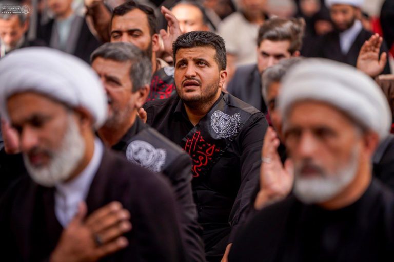 عزاداری خادمان علوی در روز شهادت امام جعفر صادق علیه‌السلام