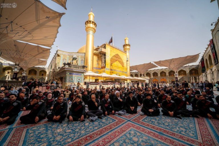 عزاداری خادمان علوی در روز شهادت امام جعفر صادق علیه‌السلام