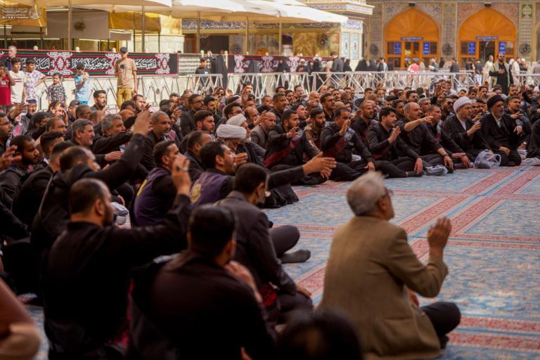 عزاداری خادمان علوی در روز شهادت امام جعفر صادق علیه‌السلام