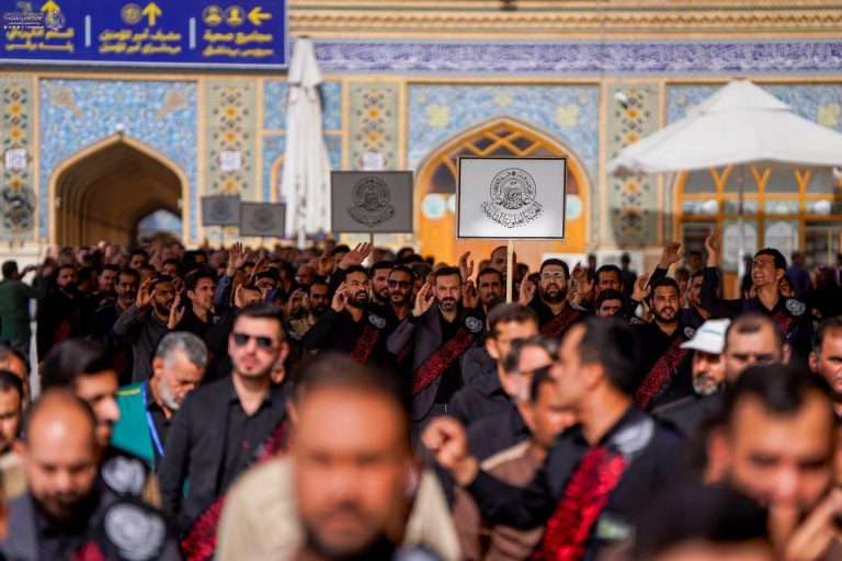 عزاداری خادمان علوی در روز شهادت امام جعفر صادق علیه‌السلام