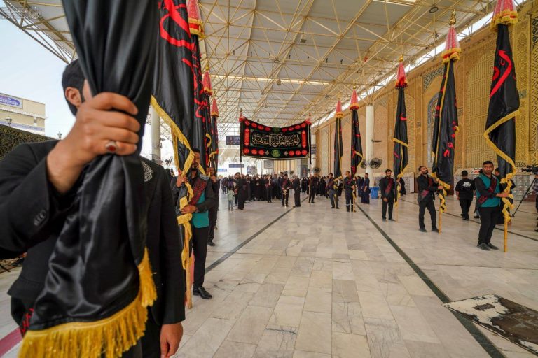 عزاداری خادمان علوی در روز شهادت امام جعفر صادق علیه‌السلام
