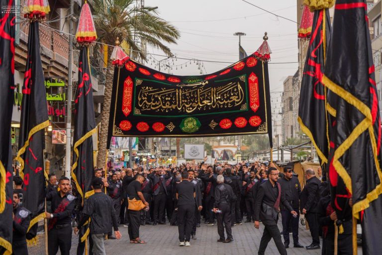 عرض تسلیت خادمان آستان مقدس علوی به امام کاظم به مناسبت شهادت امام صادق