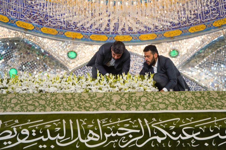 گلباران ضریح مطهر علوی برای ولادت امام رئوف
