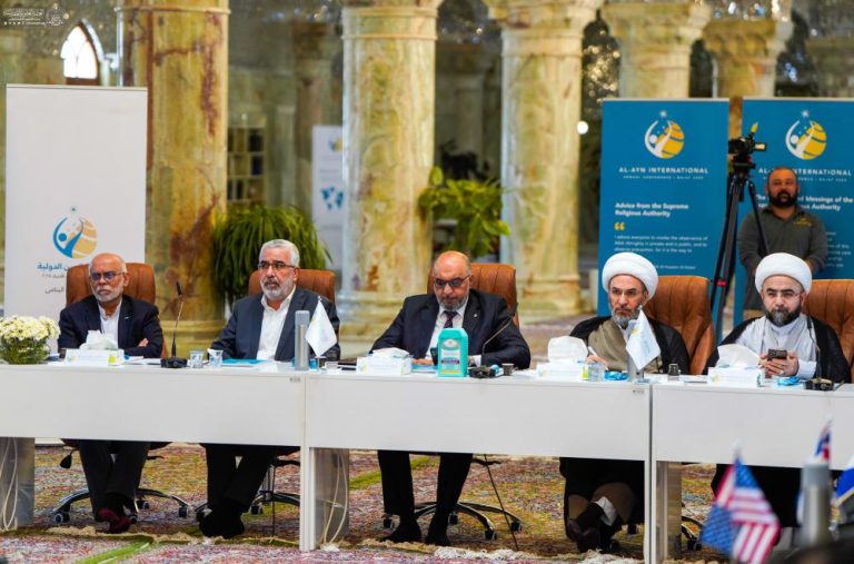 نشست مشورتی مؤسسه بین‌المللی «العین» جهت امور خیریه ای به میزبانی آستان مقدس علوی