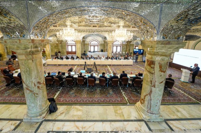 نشست مشورتی مؤسسه بین‌المللی «العین» جهت امور خیریه ای به میزبانی آستان مقدس علوی