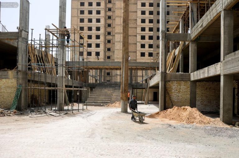 پیشرفت چشمگیر پروژه دومین مجتمع آموزشی آستان مقدس علوی