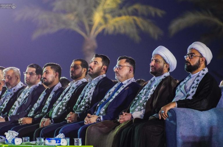 برافراشته شدن بزرگترین پرچم غدیر در استان بصره توسط آستان مقدس علوی