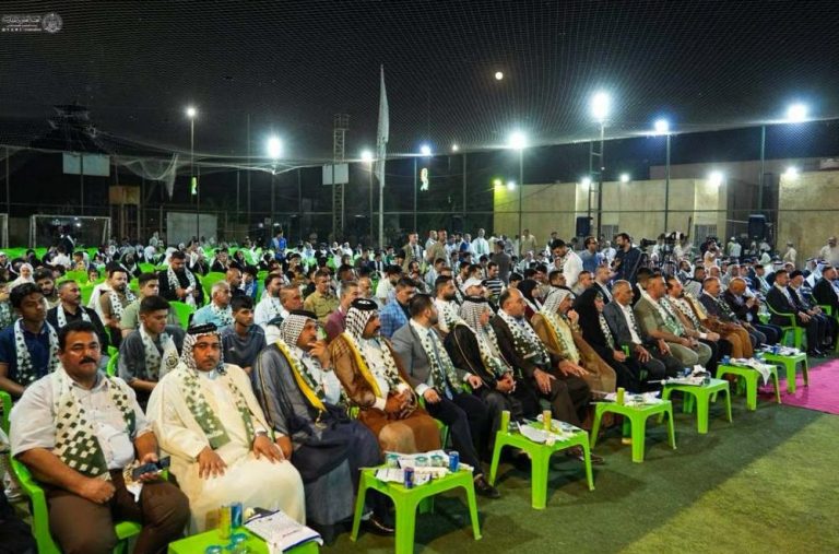 اهتزاز پرچم‌های غدیر در آسمان استان‌های عراق هم‌زمان با عید غدیر