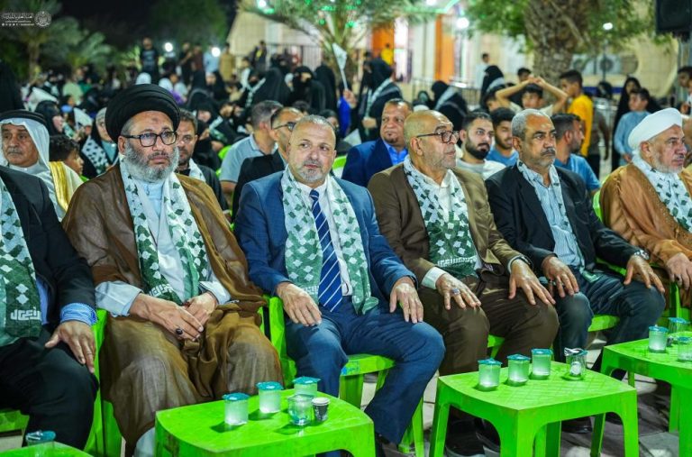اهتزاز پرچم‌های غدیر در آسمان استان‌های عراق هم‌زمان با عید غدیر