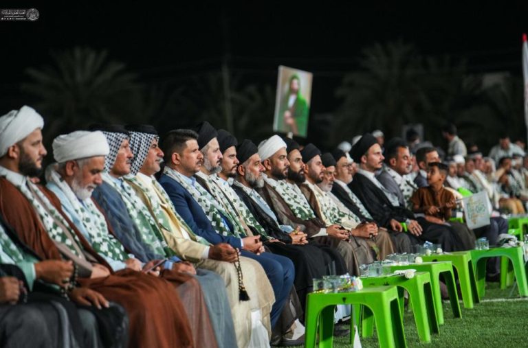اهتزاز پرچم‌های غدیر در آسمان استان‌های عراق هم‌زمان با عید غدیر