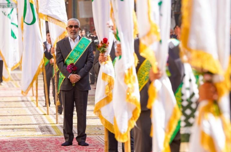 آیین تجدید بیعت و سوگند وفاداری خادمان حرم مطهر علوی در سالروز عید غدیر خم
