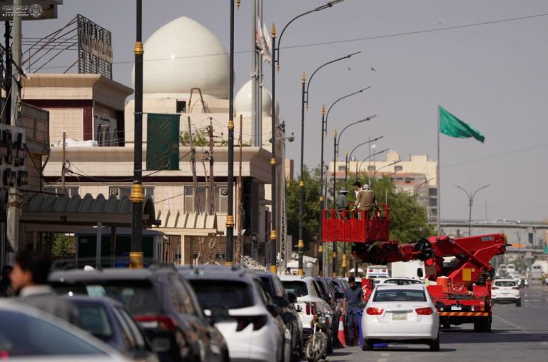 آذین بندی بافت قدیم شهر نجف به مناسبت هفته جهانی غدیر