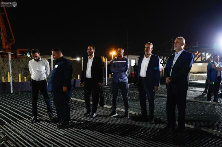 اتمام مرحله اول بتن‌ریزی سقف تقاطع غیر همسطح طوسی تحت نظارت آستان مقدس علوی