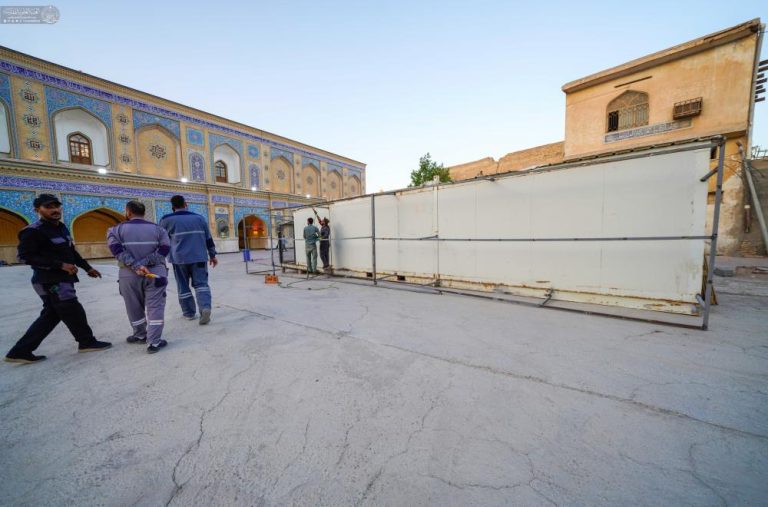 مراسم تجدید بیعت زائران حرم مطهر علوی در هفته غدیر خم
