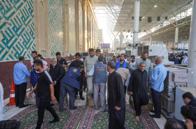 خدمت رسانی آستان مقدس علوی به زائران در عید قربان