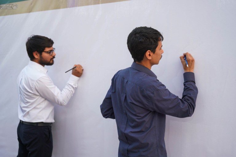 رونمایی از دیوار پیمان علوی برای تجدید بیعت با مولای متقیان